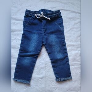 Cat & Jack Dark Blue Kids Jeans with Drawstring